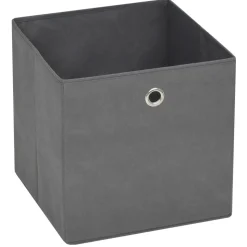 vidaXL opbevaringskasser 4 stk. ikke-vævet stof 28x28x28 cm grå