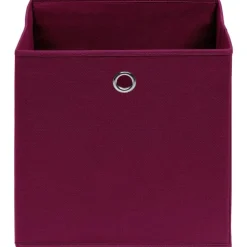 vidaXL opbevaringskasser 4 stk. ikke-vævet stof 28x28x28 cm mørkerød