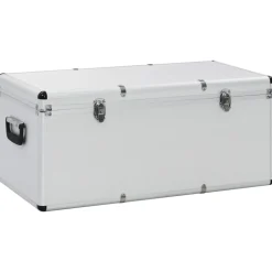 vidaXL opbevaringskufferter 3 stk. aluminium sølvfarvet