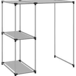 vidaXL opbevaringsreol over vaskemaskine 87x55x90,5 cm jern grå