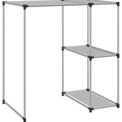 vidaXL opbevaringsreol over vaskemaskine 87x55x90,5 cm jern grå