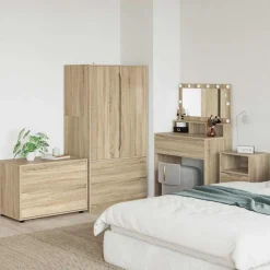vidaXL Opbevaringsskab Sonoma eg 80 x 48 x 57 cm Konstrueret træ