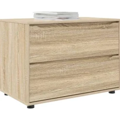 vidaXL Opbevaringsskab Sonoma eg 80 x 48 x 57 cm Konstrueret træ