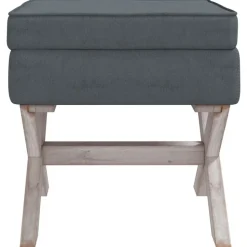 vidaXL opbevaringsskammel 45x45x49 cm velour mørkegrå