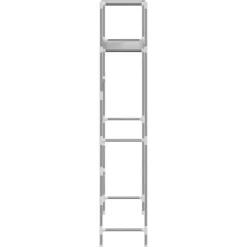 vidaXL opbevaringsstativ med 2 hylder 69x28x143 cm jern grå