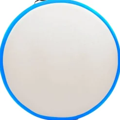 vidaXL oppustelig gymnastikmåtte med pumpe 100x100x10 cm PVC blå