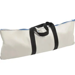 vidaXL oppustelig gymnastikmåtte med pumpe 100x100x10 cm PVC blå