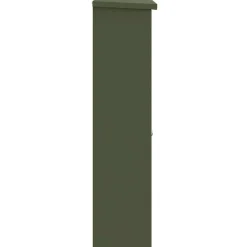 vidaXL Pakke drop boks med dør Olivengrøn 44,5 x 29 x 110,5 cm Stål