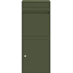vidaXL Pakke drop boks med opbevaring Olivengrøn 41 x 38 x 103 cm Stål