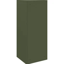 vidaXL Pakke drop boks med opbevaring Olivengrøn 41 x 38 x 103 cm Stål