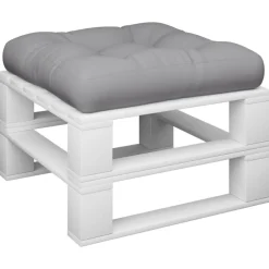 vidaxL pallehynde 50x50x12 cm stof grå