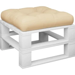 vidaxL pallehynde 50x50x12 cm stof beige