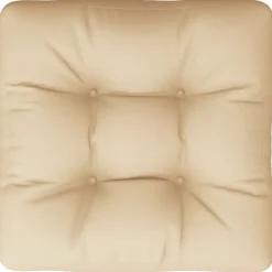 vidaxL pallehynde 50x50x12 cm stof beige
