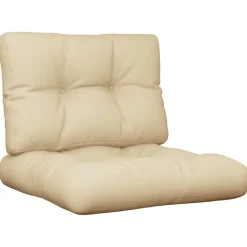 vidaXL pallehynder 2 stk. stof beige
