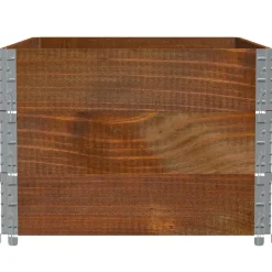 vidaXL pallerammer 3 stk. 120x80 cm massivt fyrretræ brun