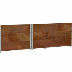 vidaXL pallerammer 3 stk. 120x80 cm massivt fyrretræ brun