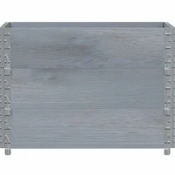 vidaXL pallerammer 3 stk. 80x60 cm massivt fyrretræ grå