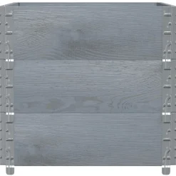 vidaXL pallerammer 3 stk. 80x60 cm massivt fyrretræ grå