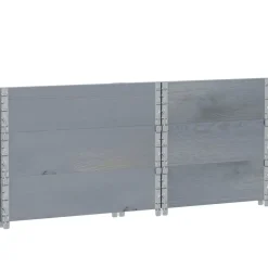 vidaXL pallerammer 3 stk. 80x60 cm massivt fyrretræ grå