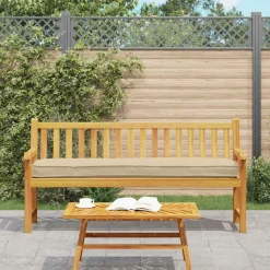 vidaXL Pallet pude Beige 180 x 40 x 8 cm Oxford stof