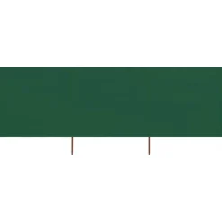 vidaXL 3-panels læsejl stof 400 x 120 cm grøn