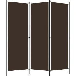 vidaXL 3-panels rumdeler 150 x 180 cm brun
