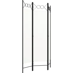 vidaXL 3-panels rumdeler 120 x 180 cm hvid