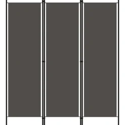 vidaXL 3-panels rumdeler 150 x 180 cm antracitgrå