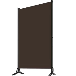 vidaXL 3-panels rumdeler 260 x 180 cm brun