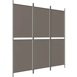 vidaXL 3-panels rumdeler 150x180 cm stof antracitgrå