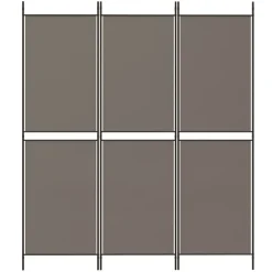 vidaXL 3-panels rumdeler 150x180 cm stof antracitgrå