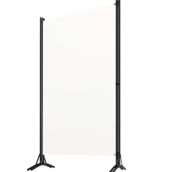 vidaXL 3-panels rumdeler 260x180 cm stof hvid