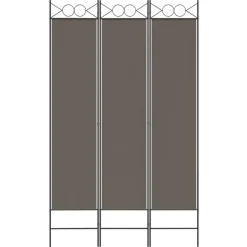 vidaXL 3-panels rumdeler 120x200 cm stof antracitgrå