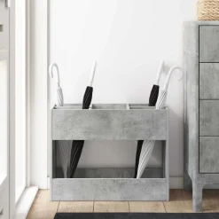 vidaXL Parasolfod Beton Grå 65 x 24 x 50 cm Konstrueret træ