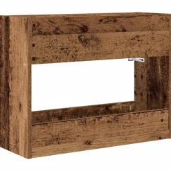 vidaXL Parasolfod Gammelt træ 65 x 24 x 50 cm Konstrueret træ