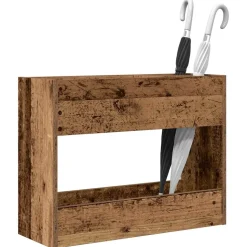 vidaXL Parasolfod Gammelt træ 65 x 24 x 50 cm Konstrueret træ