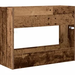 vidaXL Parasolfod Gammelt træ 65 x 24 x 50 cm Konstrueret træ