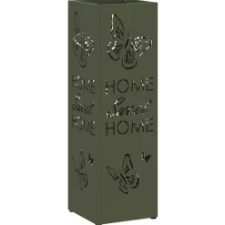 vidaXL Parasolfod med opbevaring Olivengrøn 15,5 x 15,5 x 49 cm Metal