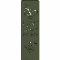 vidaXL Parasolfod med opbevaring Olivengrøn 15,5 x 15,5 x 49 cm Metal