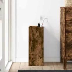 vidaXL Parasolfod Røget eg 25 x 24,5 x 64 cm Konstrueret træ