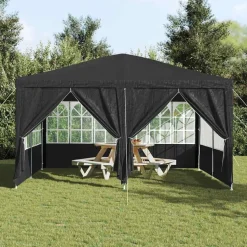 vidaXL Party Tent Antracit 400 x 400 x 266 cm Polyethylen
