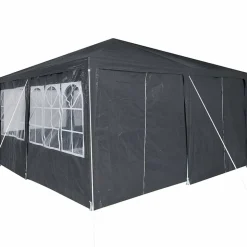 vidaXL Party Tent Antracit 400 x 400 x 266 cm Polyethylen