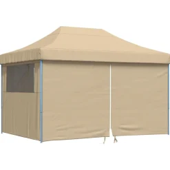 vidaXL Party Tent Beige 279 x 410 x 315 cm Oxford stof