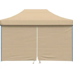 vidaXL Party Tent Beige 279 x 410 x 315 cm Oxford stof