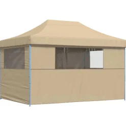 vidaXL Party Tent Beige 279 x 410 x 315 cm Oxford stof