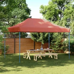 vidaXL Party Tent Terrakotta 292 x 440 x 315 cm Oxford stof
