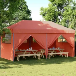 vidaXL Party Tent Terrakotta 292 x 580 x 315 cm Oxford stof