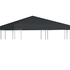 vidaXL pavillontopdække 310 g/m² 3 x 3 m grå