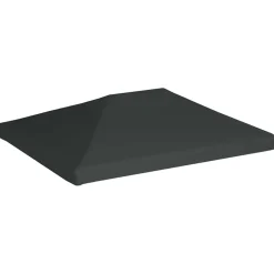 vidaXL pavillontopdække 310 g/m² 4 x 3 m grå