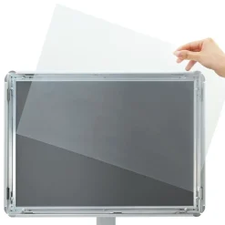 vidaXL Pedestal Plakatstand Sølv 32,5 x 27 x 126 cm Støbejern